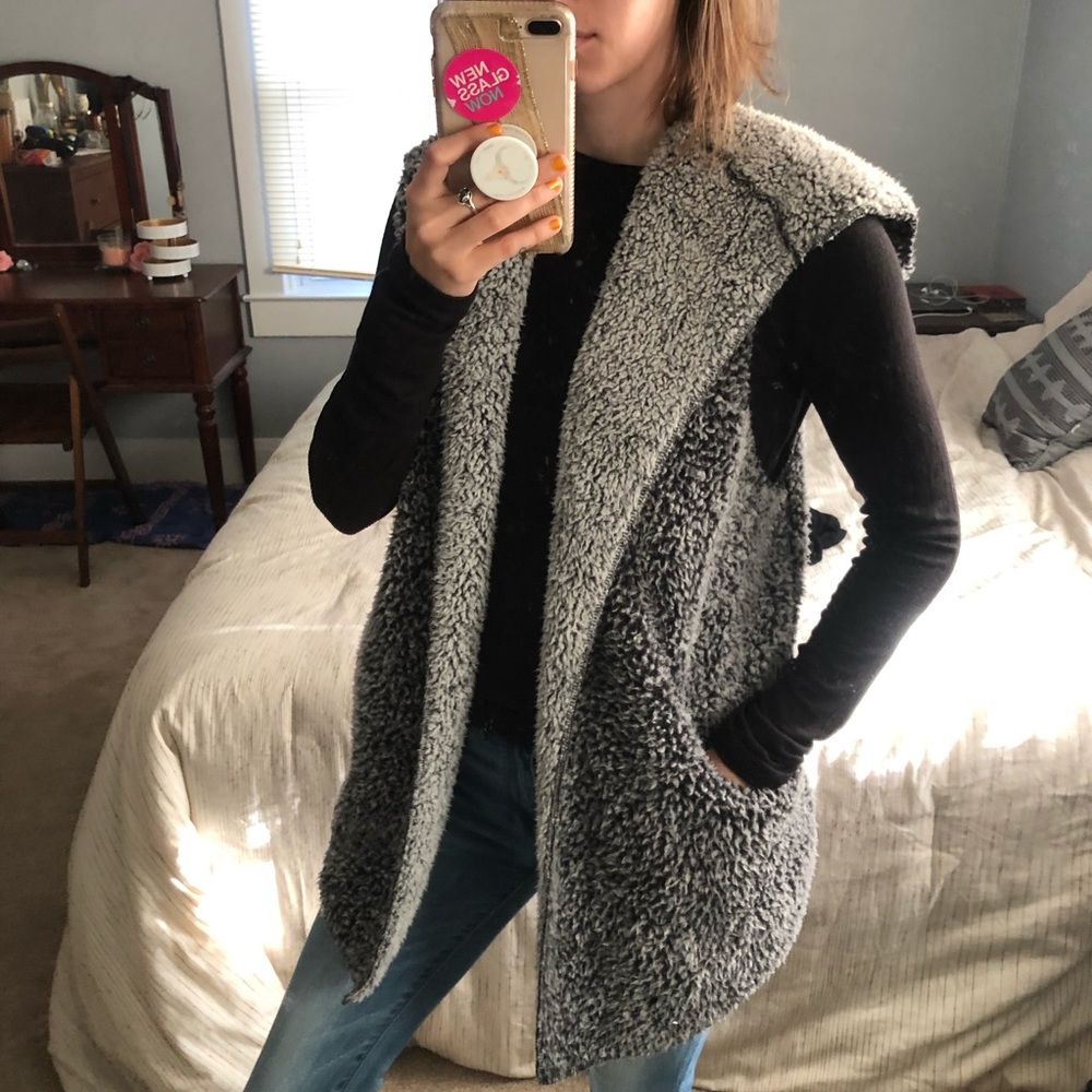 Cozy hooded vest